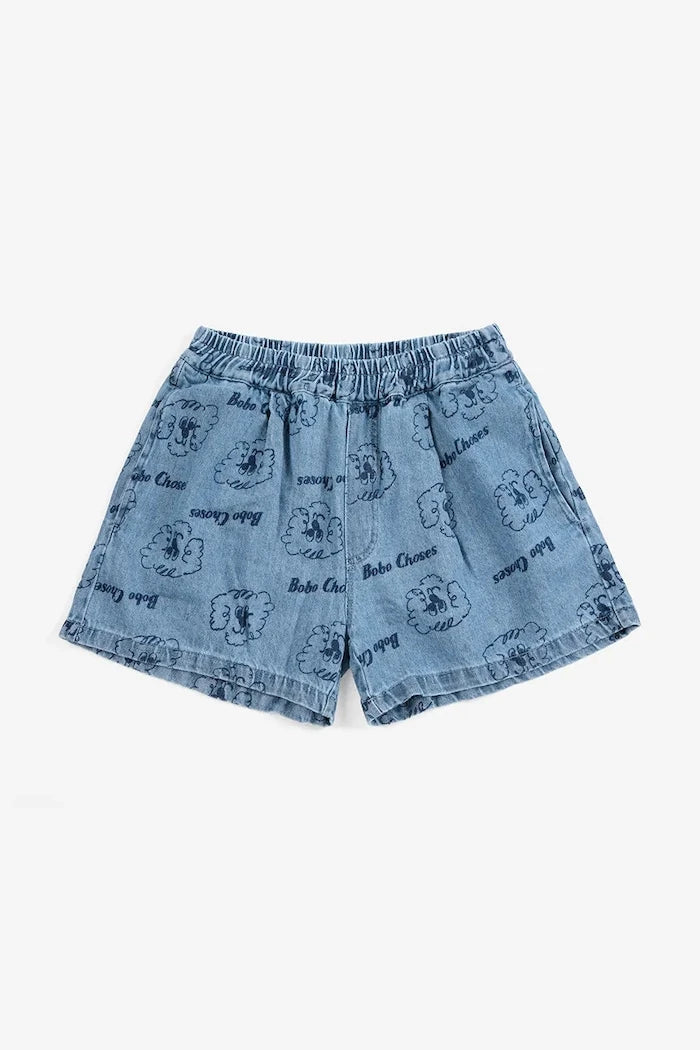 Bobo Choses Pickles The Dog Bebek Denim Şort