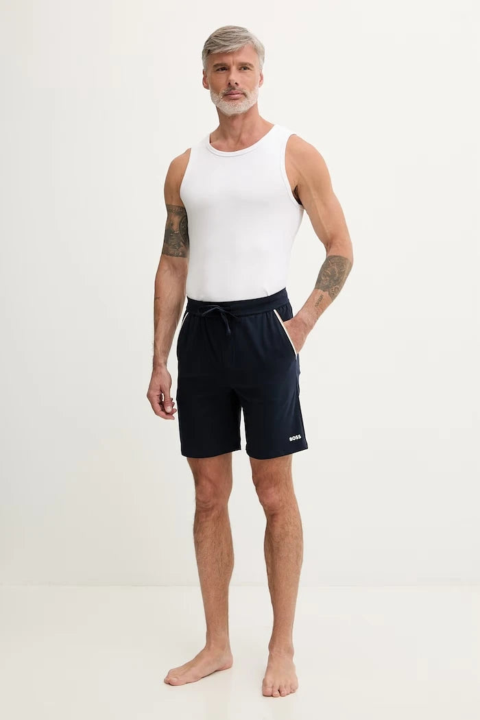 BOSS Erkek Pamuk ve Elastan Ev Şortu Unique Shorts CW