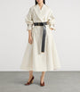 Givenchy Ivory Cotton Belted Trench Coat