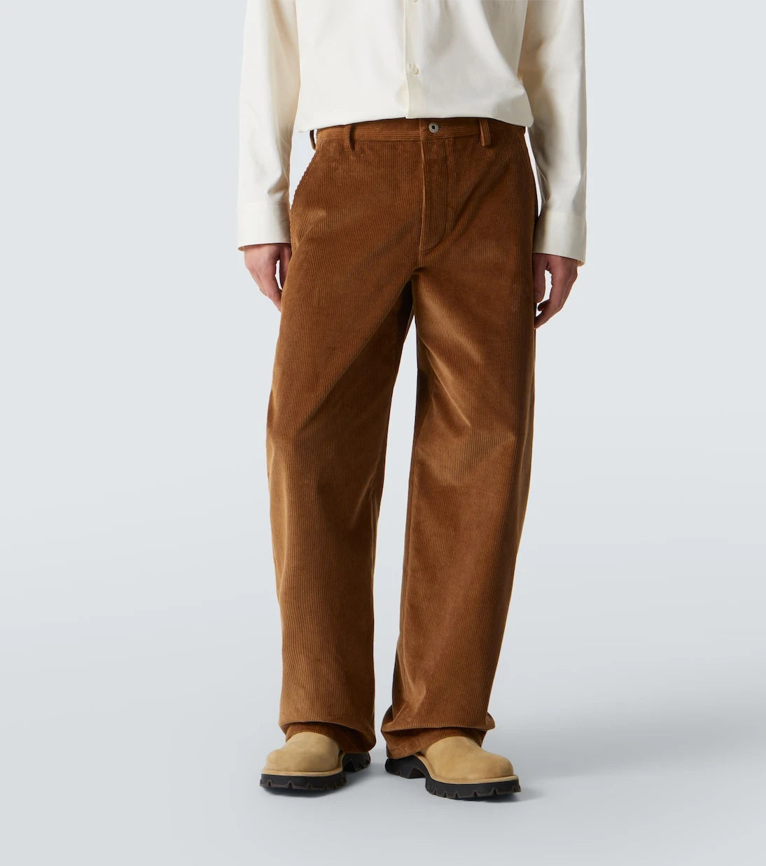 Loewe - Cotton corduroy wide-leg pants