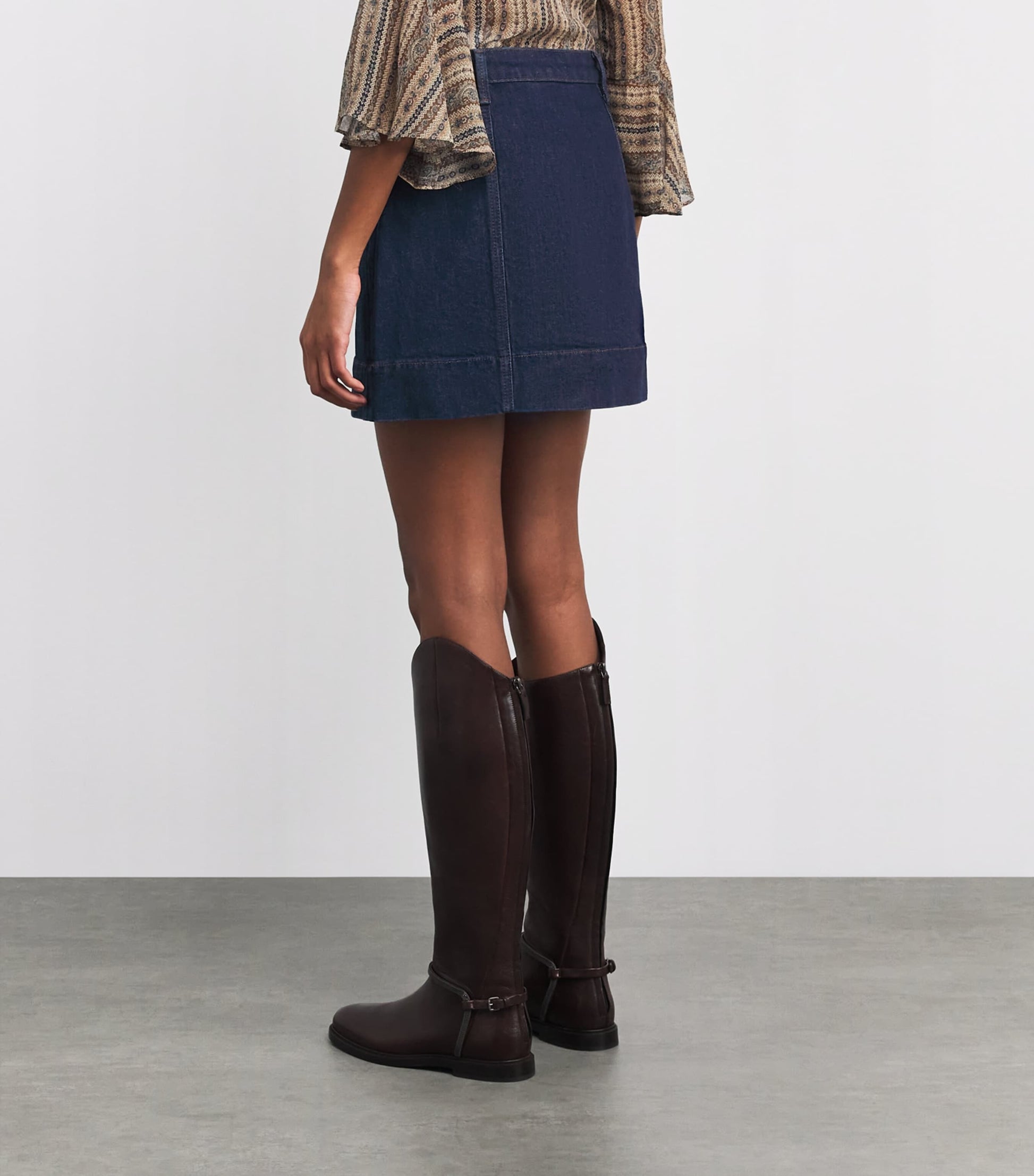 Blue Jannelle Denim Mini Skirt