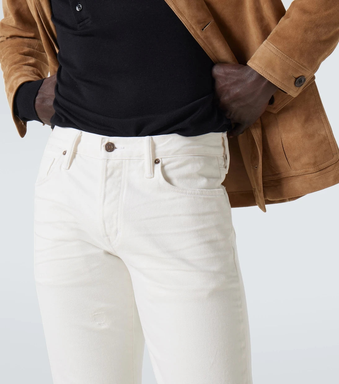 Tom Ford - Eskitilmiş dar kesim kot pantolon