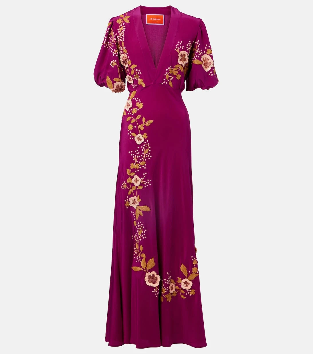 La DoubleJ - Marlene embroidered silk gown
