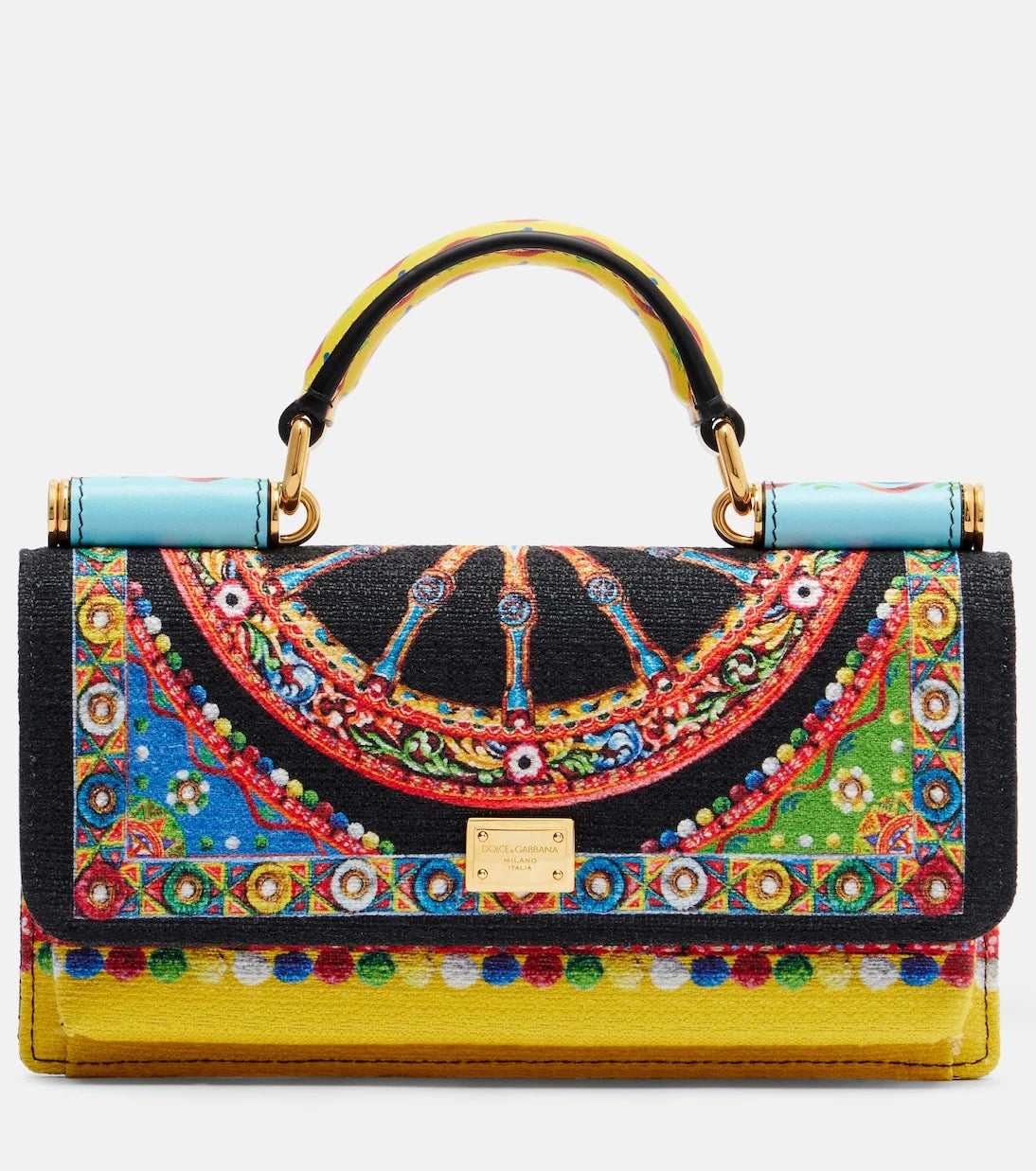 Dolce&Gabbana - Sicily Mini printed top-handle bag