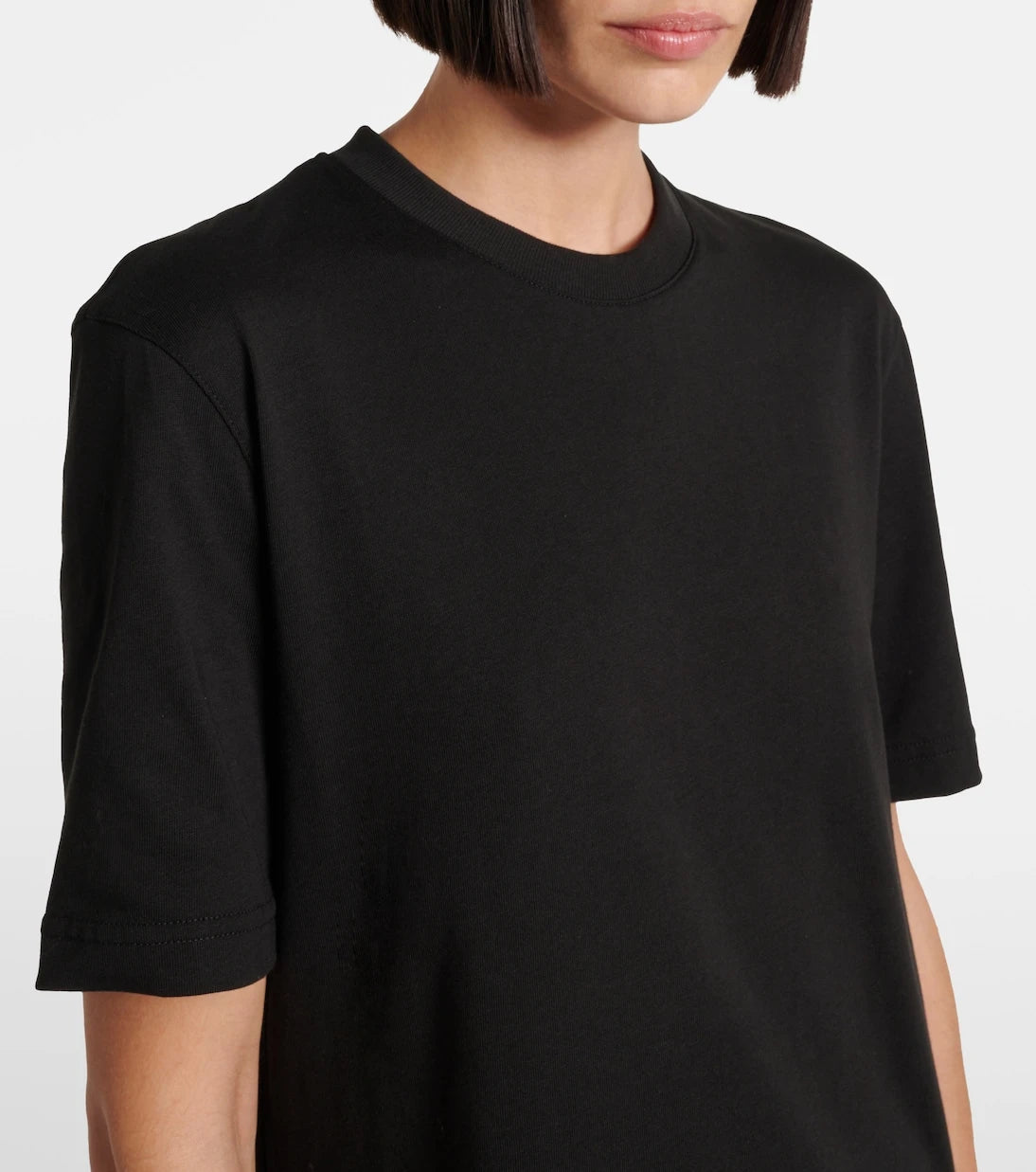 Alaïa - Peplum cotton jersey T-shirt