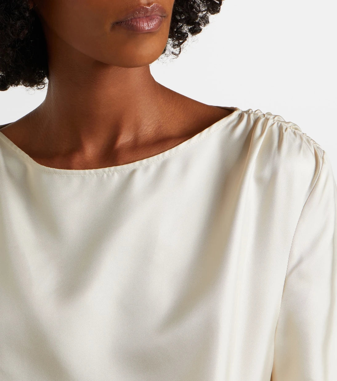 Loulou de Saison - Mano silk satin top