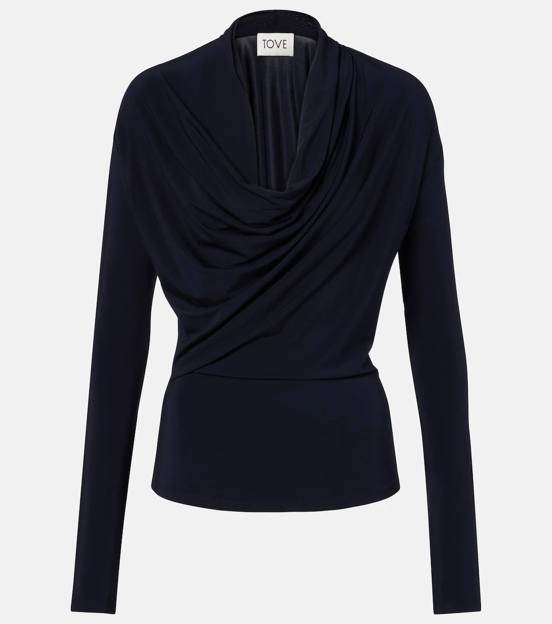 Tove - Fina draped jersey top