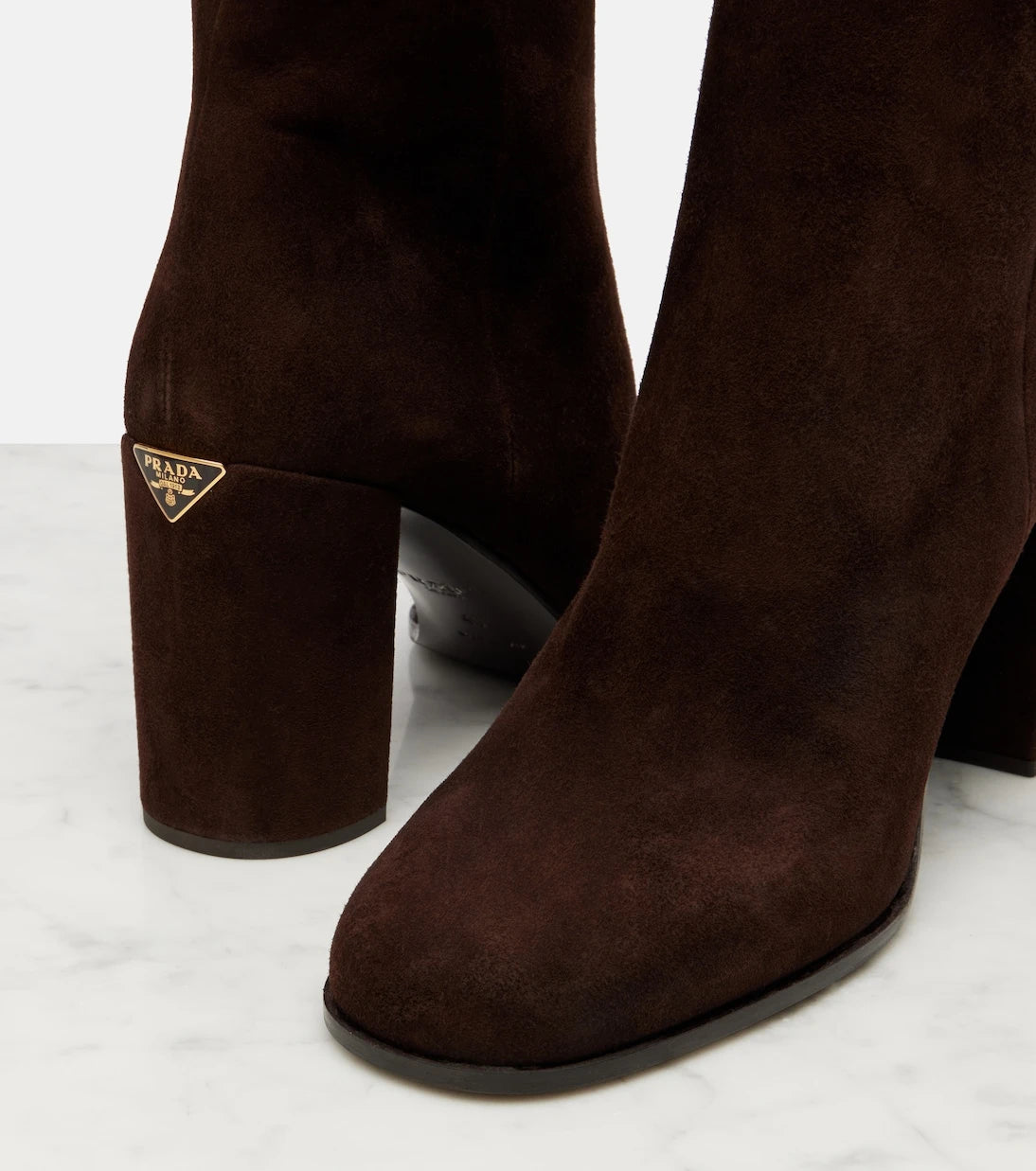 Prada - Suede ankle boots