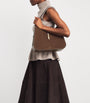 Demellier Brown Large Suede Tokyo Shoulder Bag