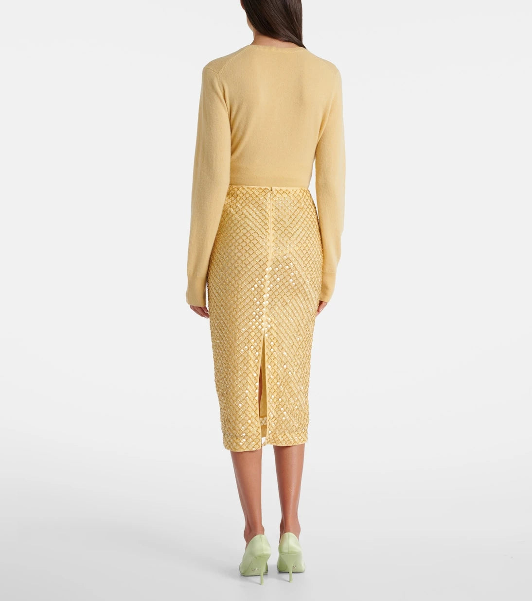 Veronica Beard - Allora beaded midi skirt
