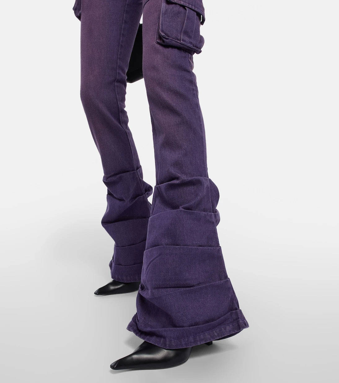Didu - Gathered flared jeans