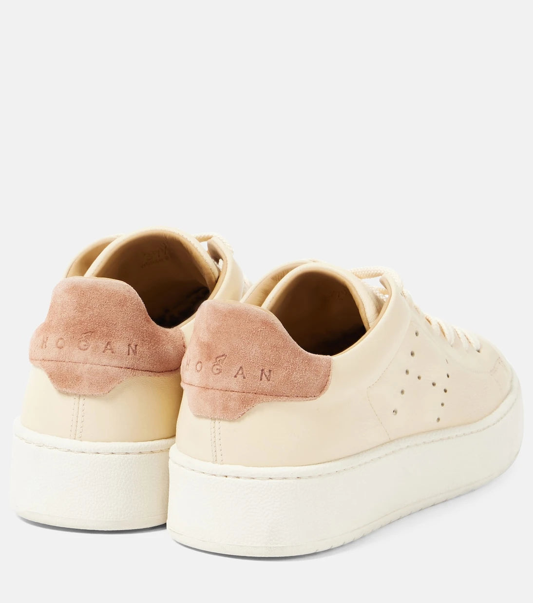 Hogan - H672 suede-trimmed leather sneakers
