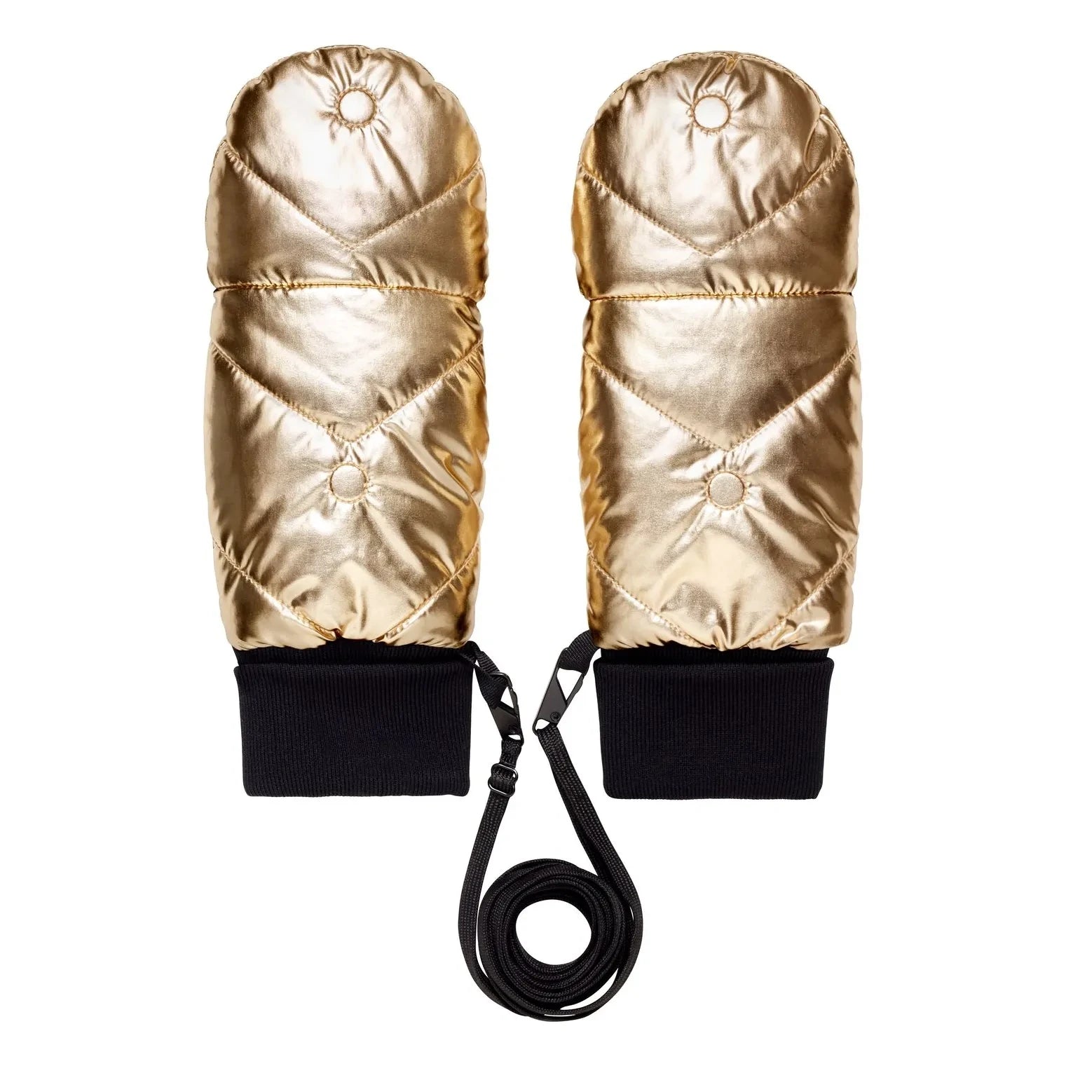 Fudoon - Convertible Metallic Mittens | Gold