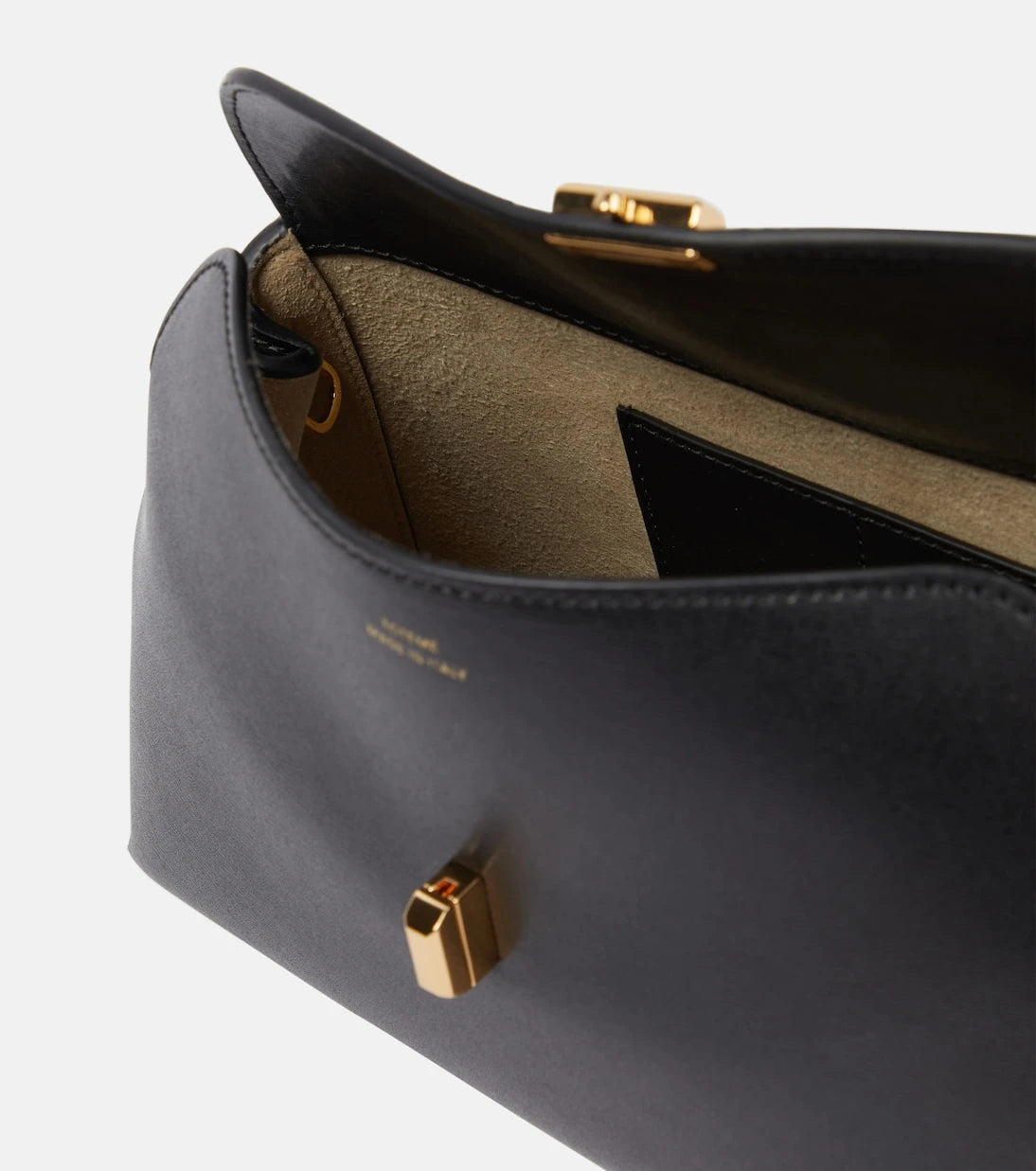Toteme - T-Lock Small leather clutch