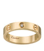 Yellow Gold and Diamond LOVE Wedding Band