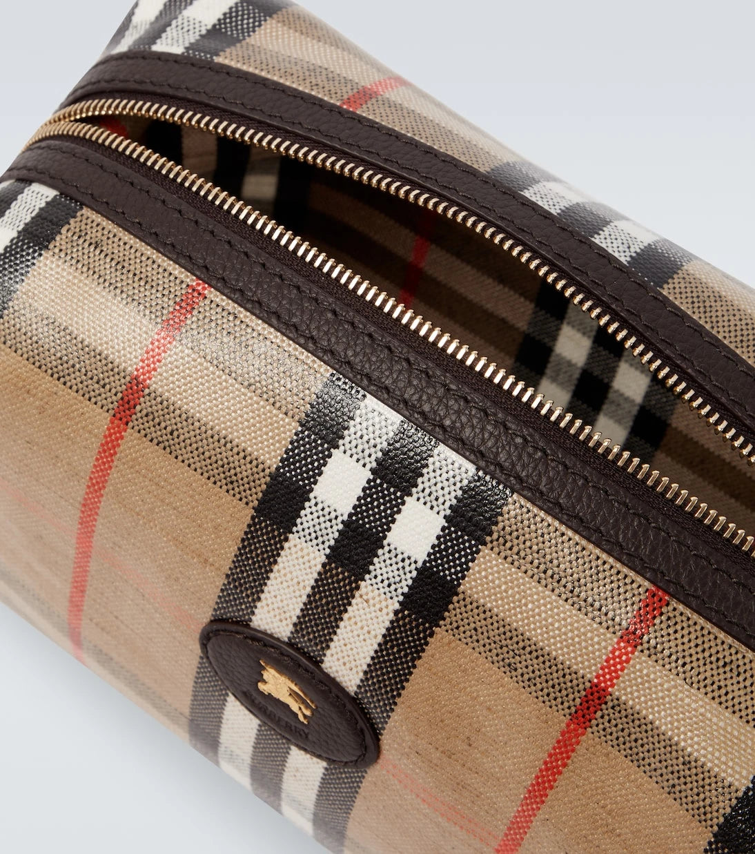 Burberry - حقيبة أدوات الزينة كاروهات من بربري