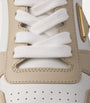 Prada White Leather Platform Downtown Sneakers 50