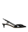 Valentino Garavani Black Slingback Logo Heels 40