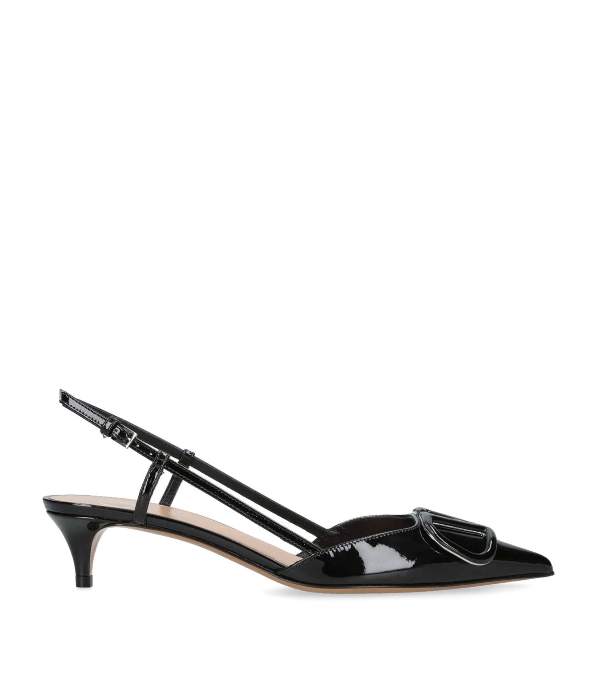 Valentino Garavani Black Slingback Logo Heels 40