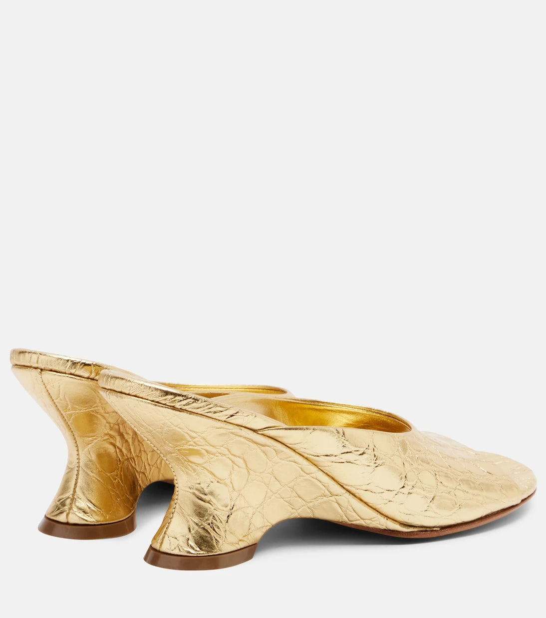 Dries Van Noten - Metallic leather sandals