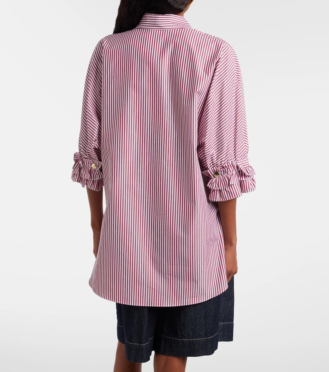 'S Max Mara - Striped cotton poplin shirt