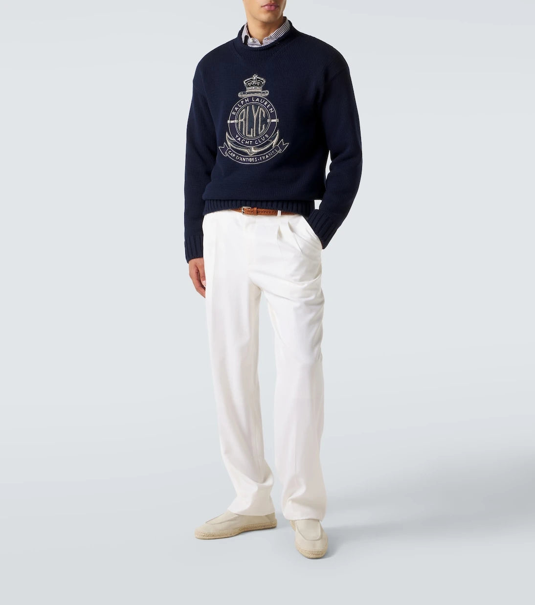 Ralph Lauren Purple Label - Embroidered cotton sweater