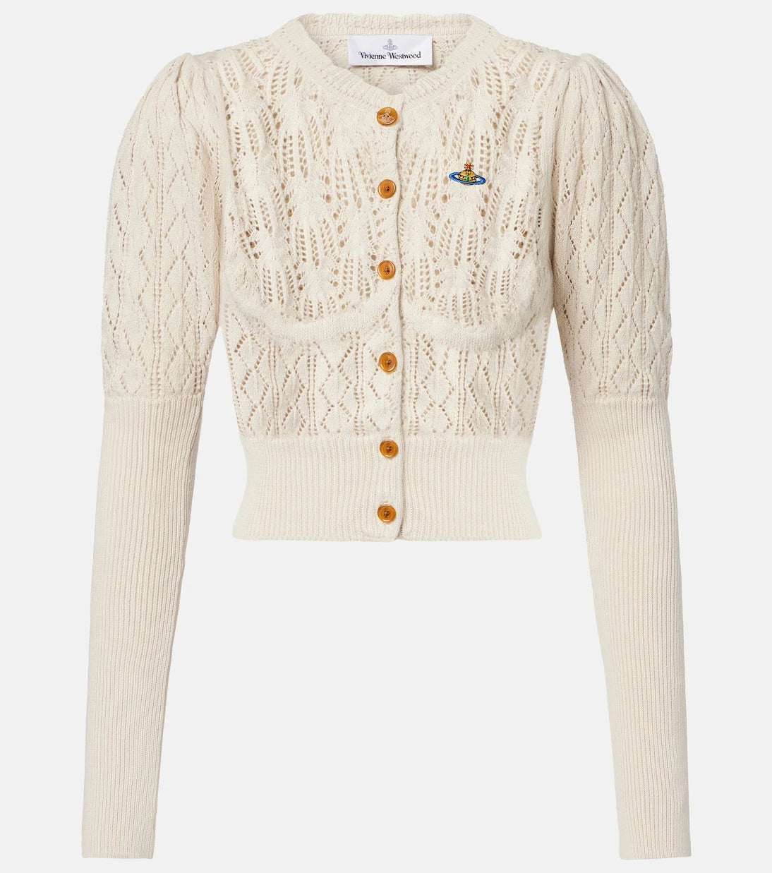 Vivienne Westwood - Ella pointelle cotton cardigan