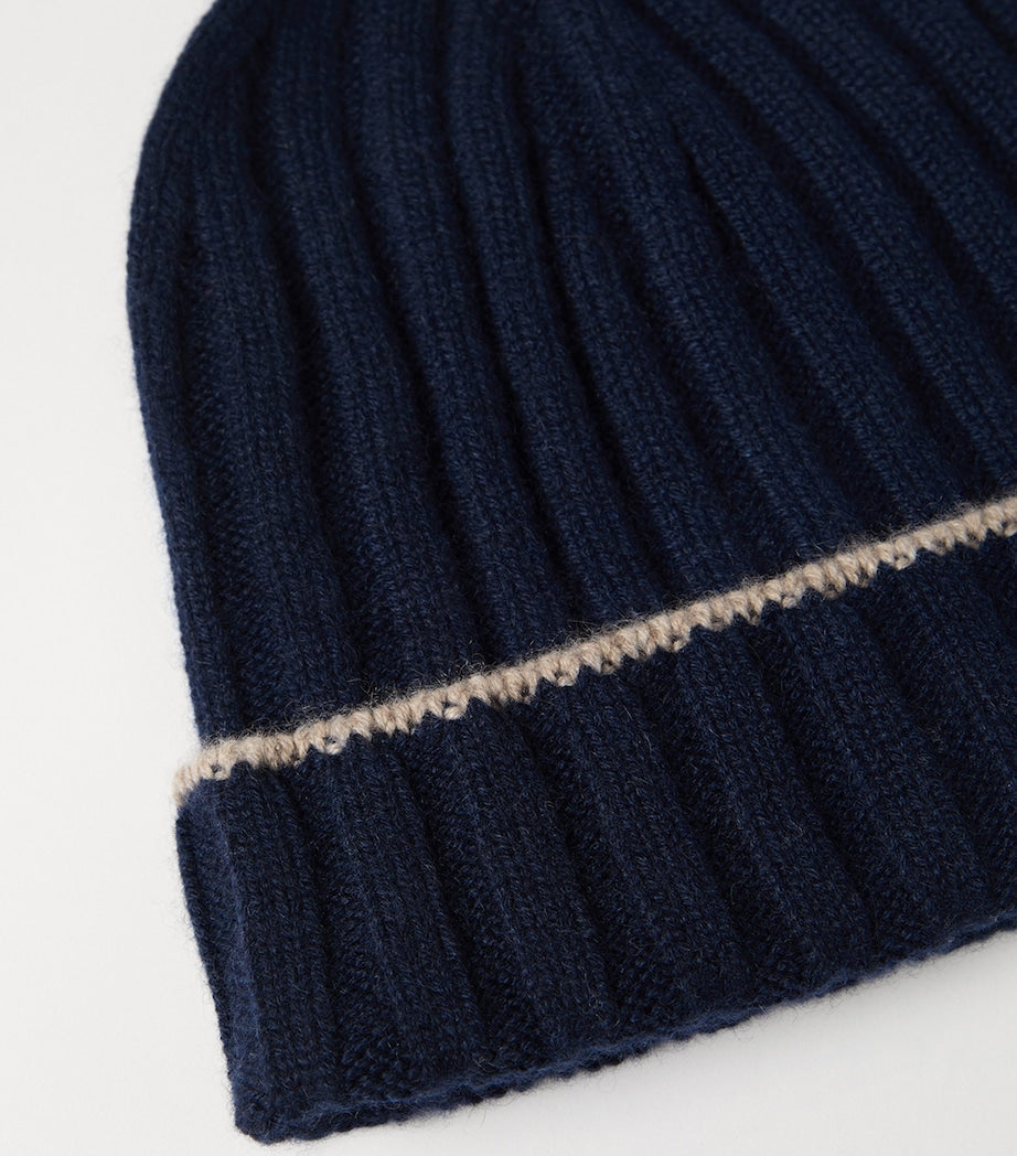 Cashmere Ribbed Beanie
