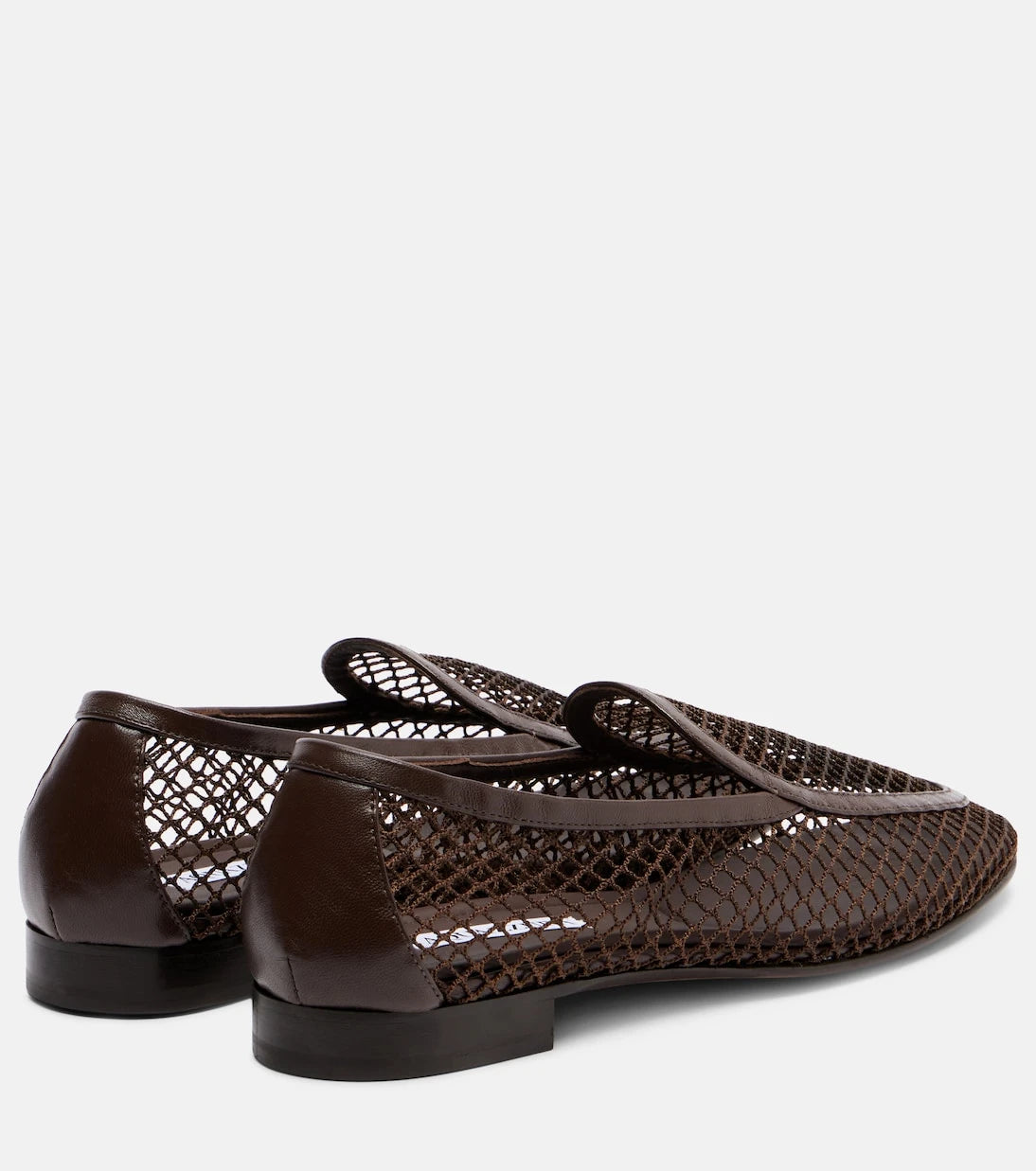 Aquazzura - Saint Germain leather-trimmed moccasins