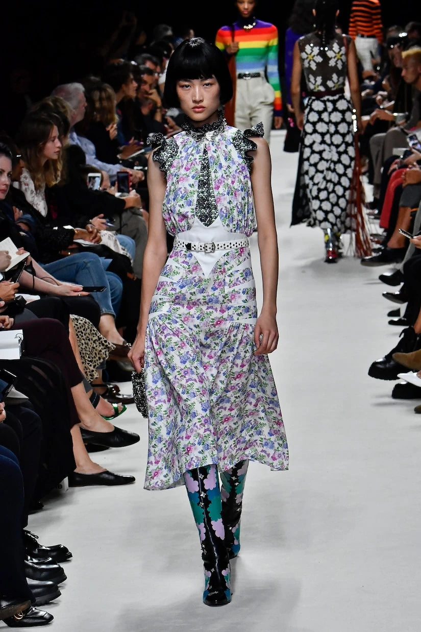 Rabanne - Floral halterneck midi dress