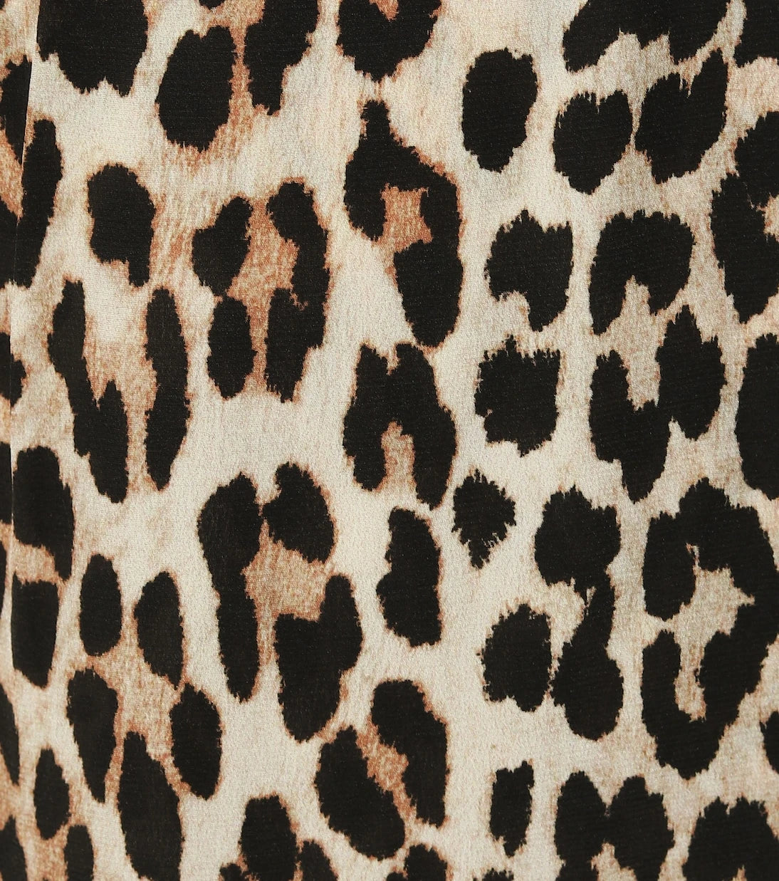 Ganni - Leopard-printed silk-blend dress