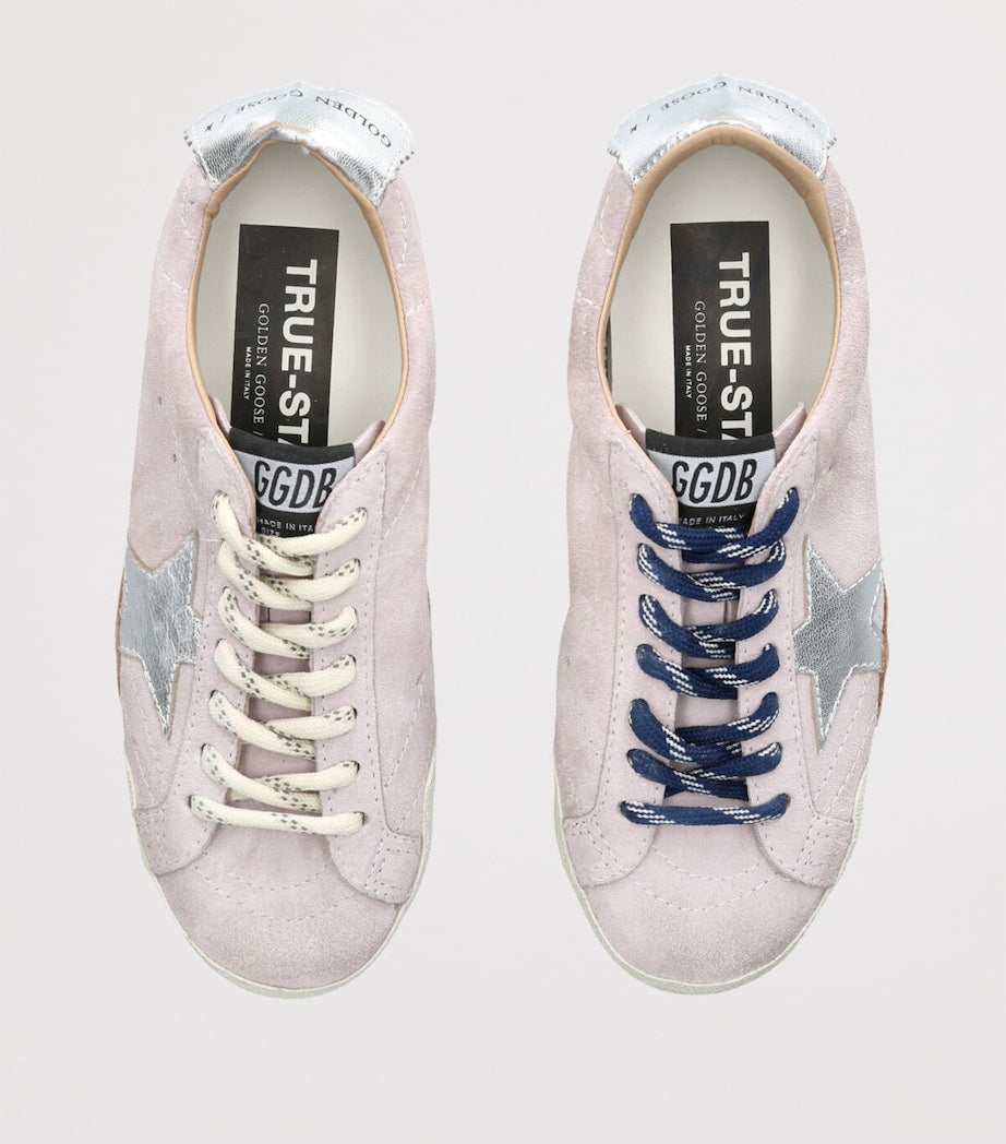 Pink Suede-Leather True Star Sneakers