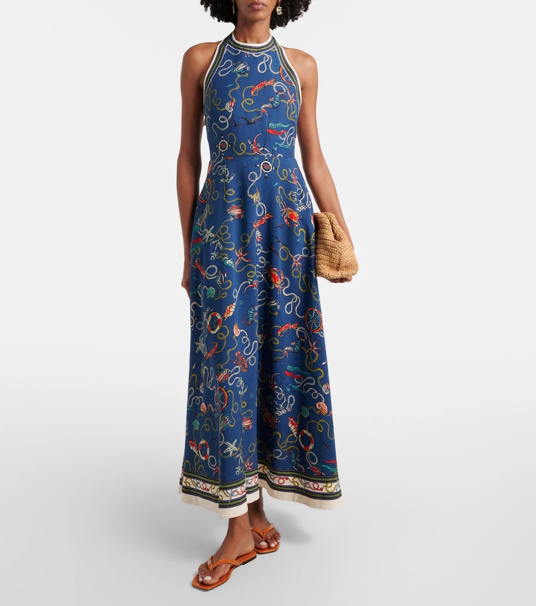 Alémais - Cove printed halterneck maxi dress