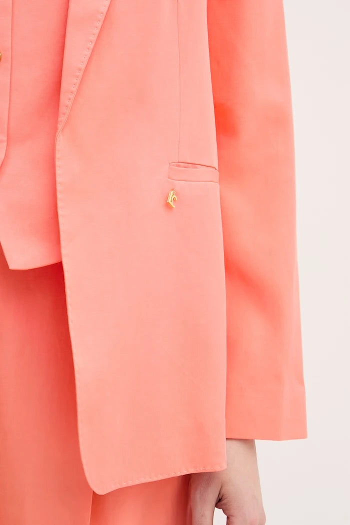 Lola Casademunt kadın keten karışımlı blazer ceket