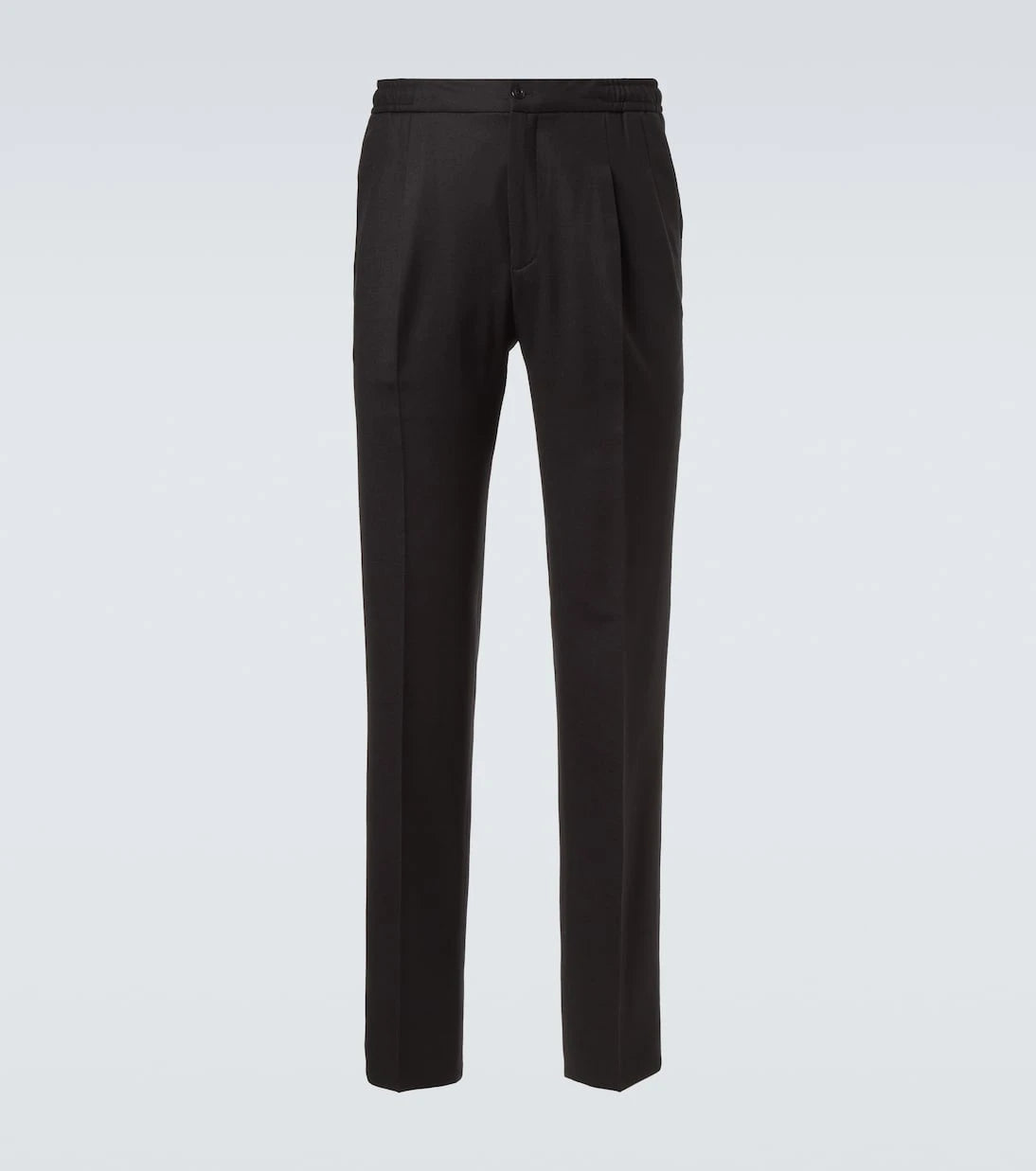 Rubinacci - Virgin wool flannel tapered pants