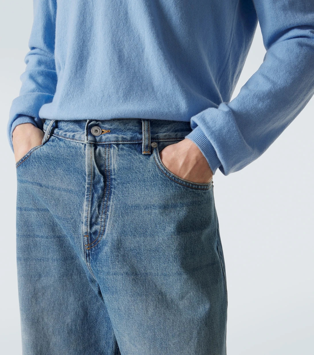 Jacquemus - Soluk düz kesim jean