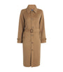 Polo Ralph Lauren Brown Camel Hair Single-Breasted Trench Coat