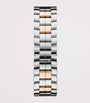 Stainless Steel, Rose Gold and Diamond Happy Sport Watch 36mm