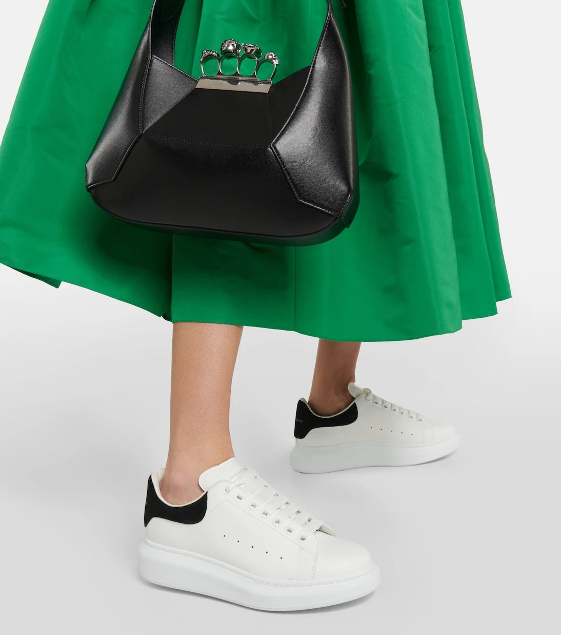 McQueen - Oversized leather sneakers
