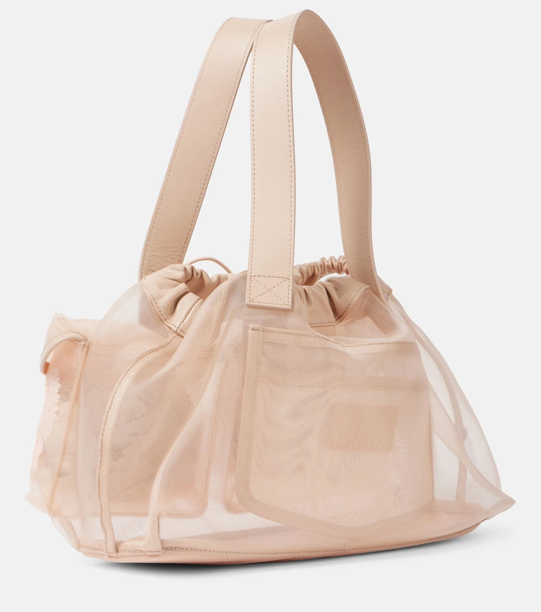 Simone Rocha - Carnation Cepli deri detaylı tote çanta