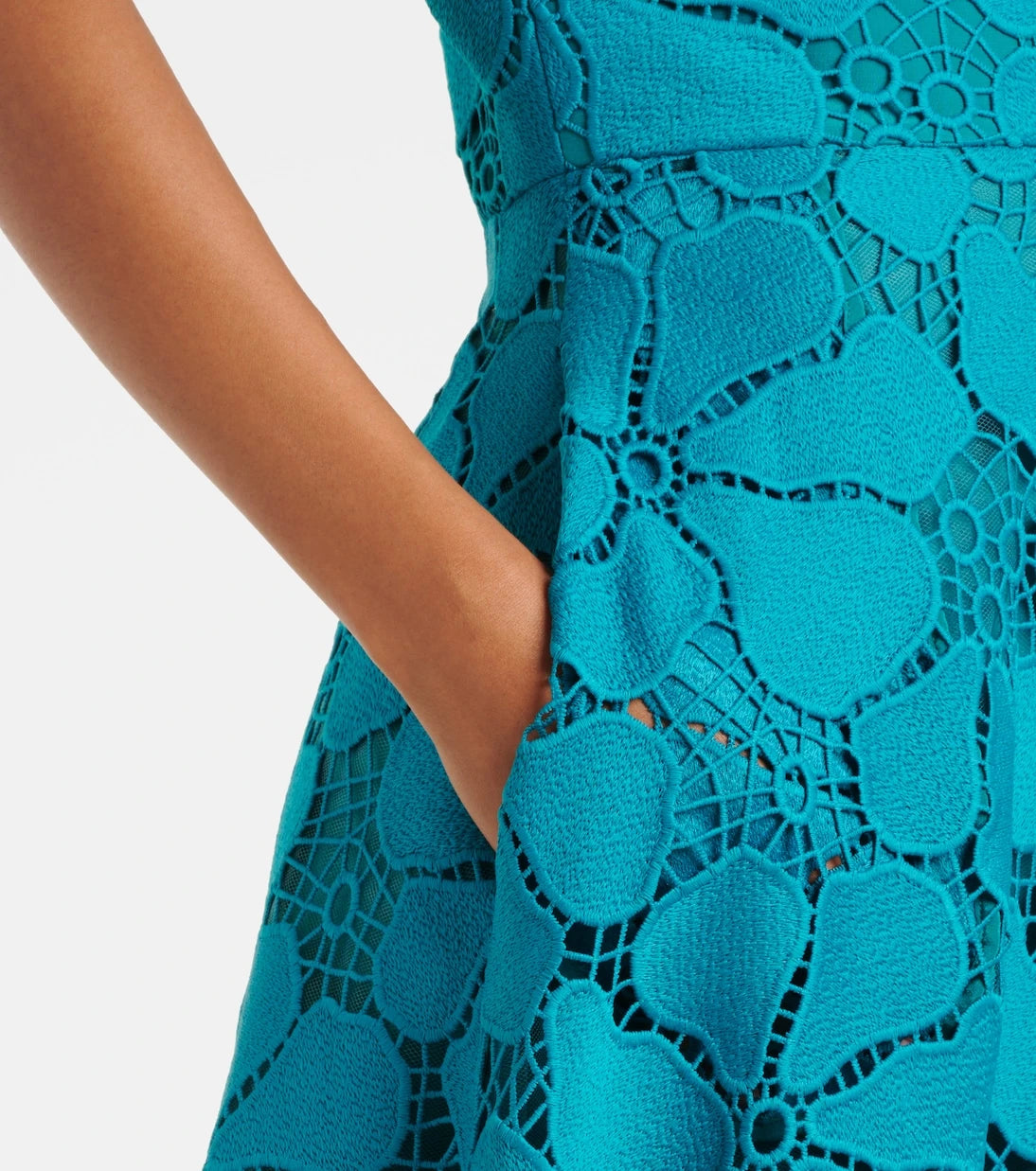 Elie Saab - Broderie anglaise maxi dress