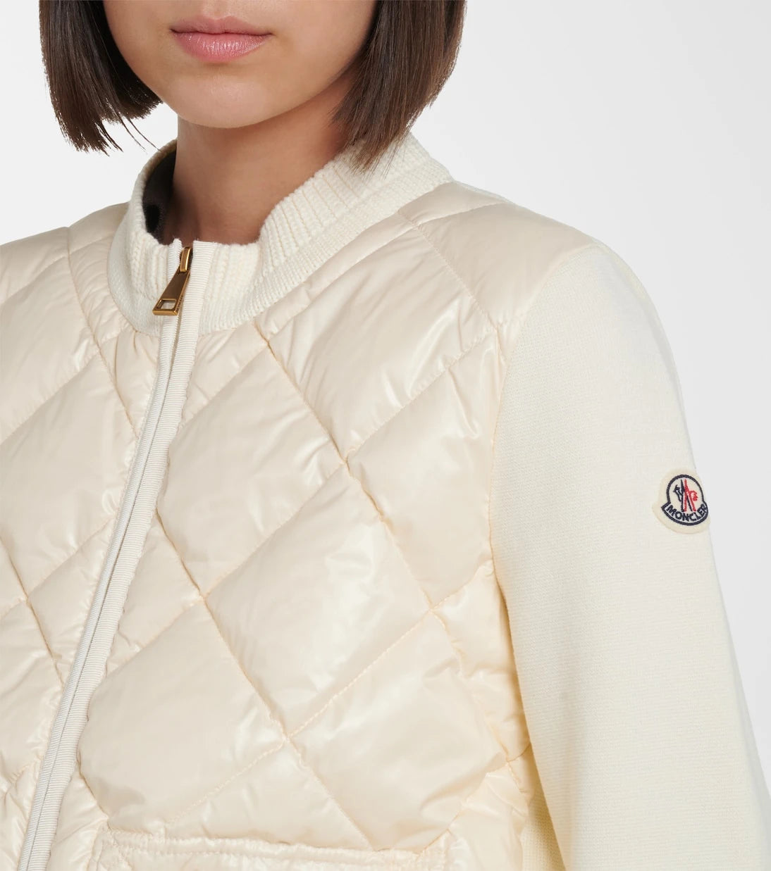 Moncler - Down-paneled cotton cardigan