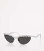 Swarovski Silver Metal Cat Eye 0SK7030 Sunglasses