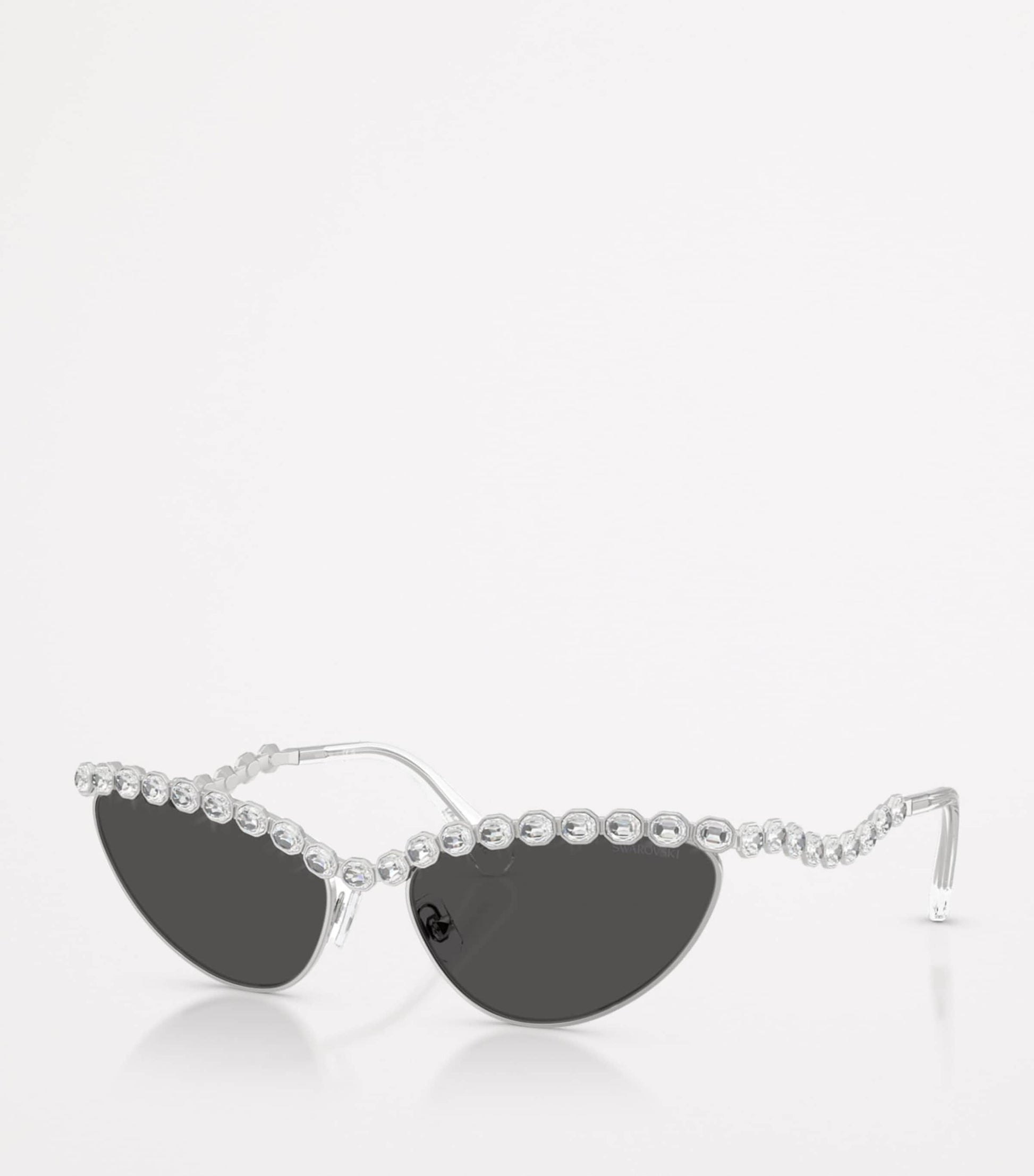 Swarovski Silver Metal Cat Eye 0SK7030 Sunglasses