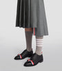 Thom Browne Grey Pleated Midi Skirt