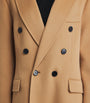 Victoria Beckham Brown Wool-Cashmere Double-Faced Coat