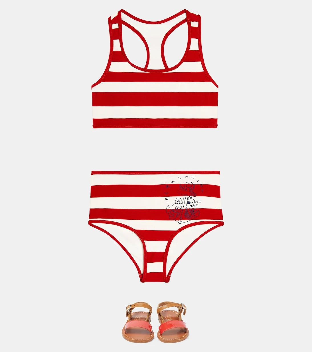 Zimmermann Kids - Alight çizgili bikini