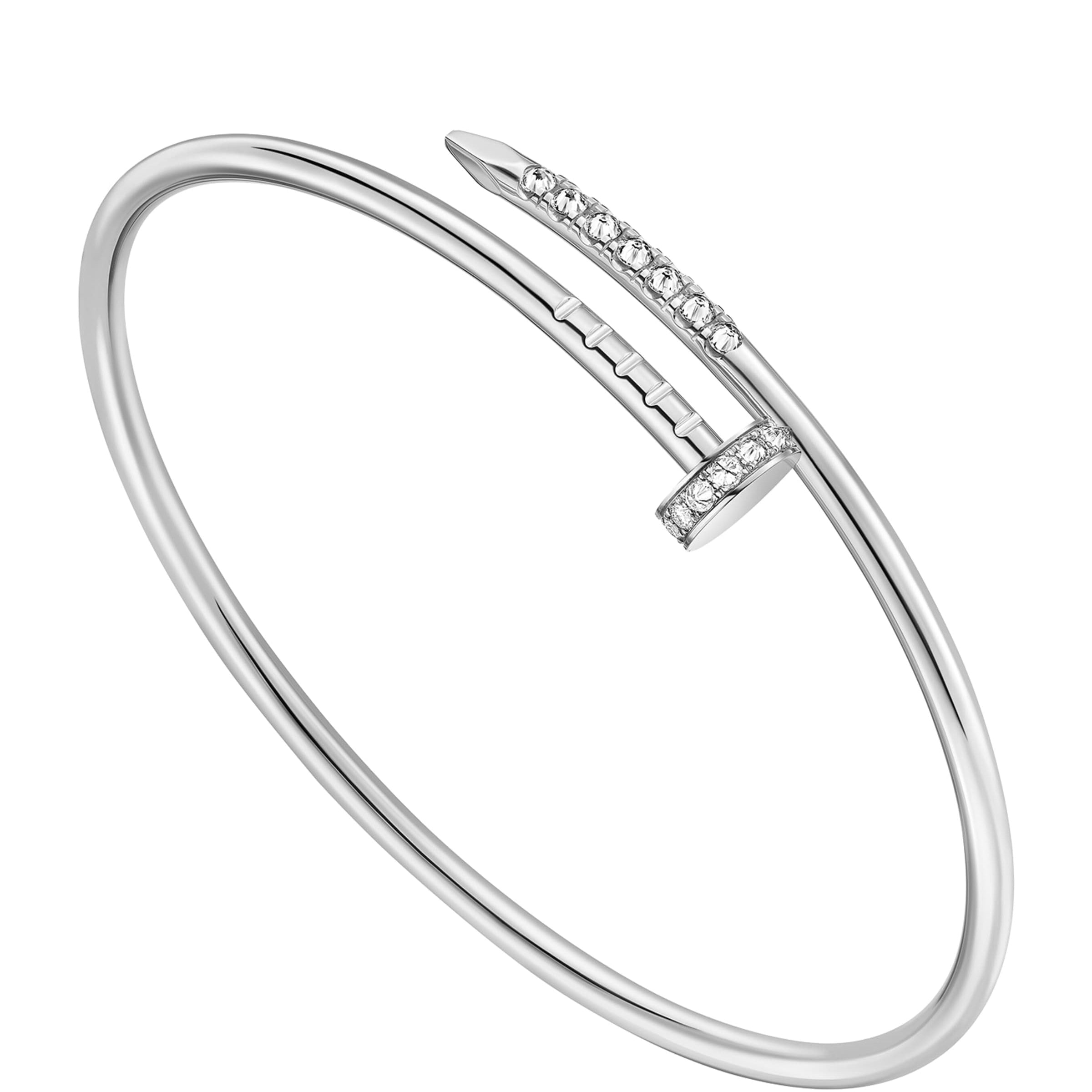 Small White Gold and Diamond Juste Un Clou Bracelet