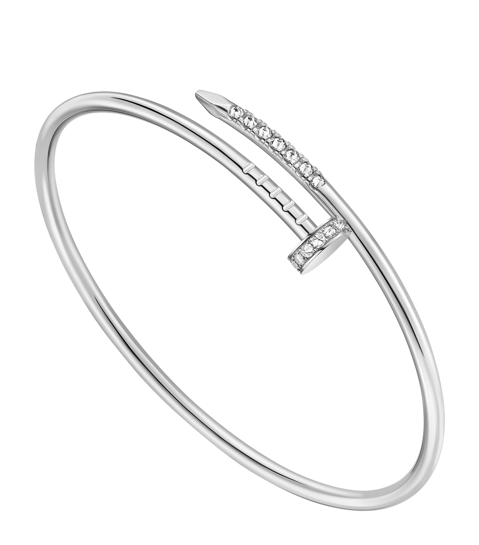 Small White Gold and Diamond Juste Un Clou Bracelet