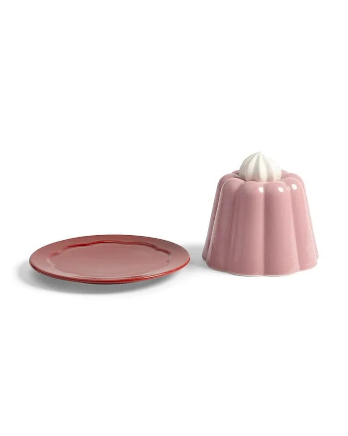 Kapaklı tabak &k amsterdam Cloche pudding 14 x 17 cm